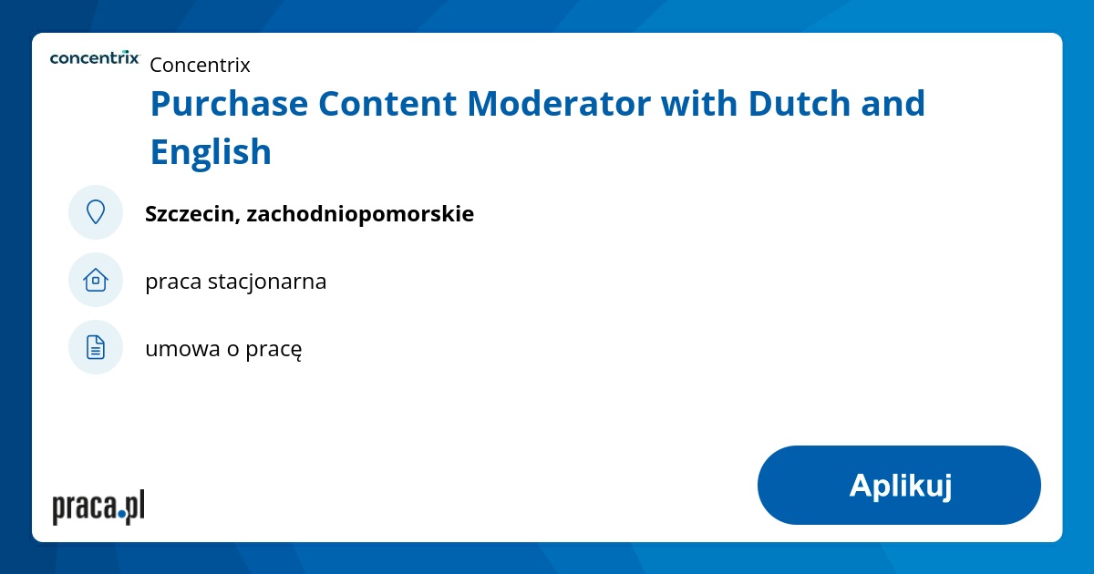 Purchase Content Moderator with Dutch and English