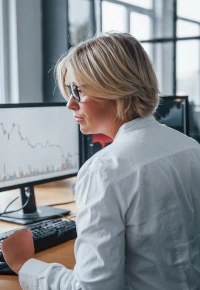 Geodeta i chemiczka w bankowści